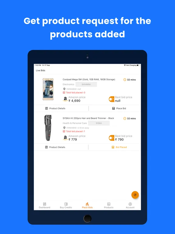 Capturas de pantalla de OhLocal Seller- Sell with Ease iPad 