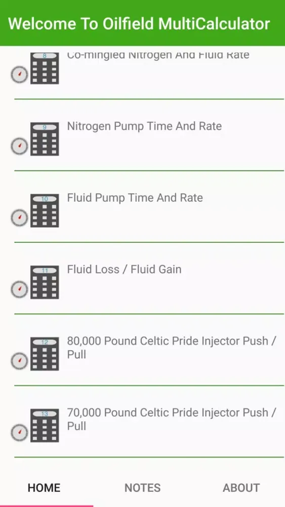 Oilfield Multicalculator Pro Screenshots