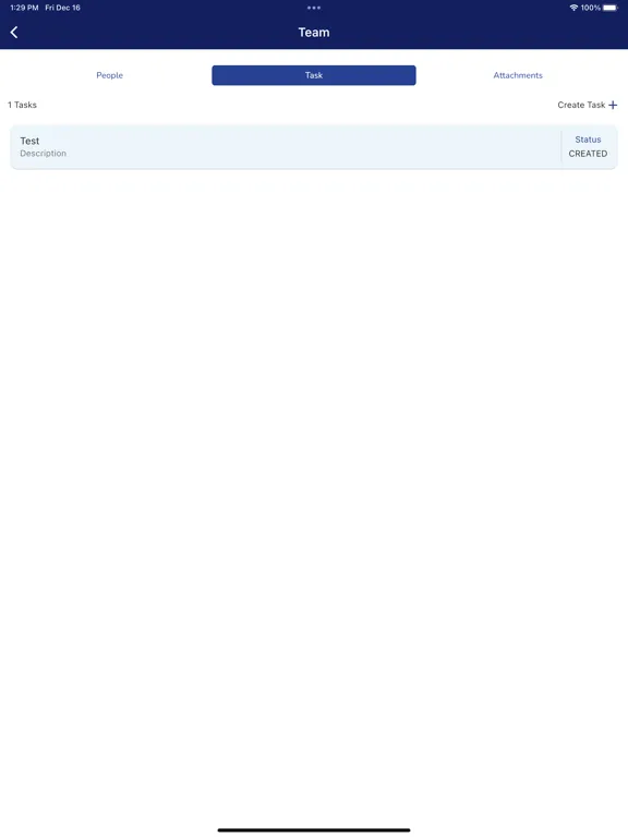 Ảnh chụp màn hình của OnDec Digital Business Card iPad 