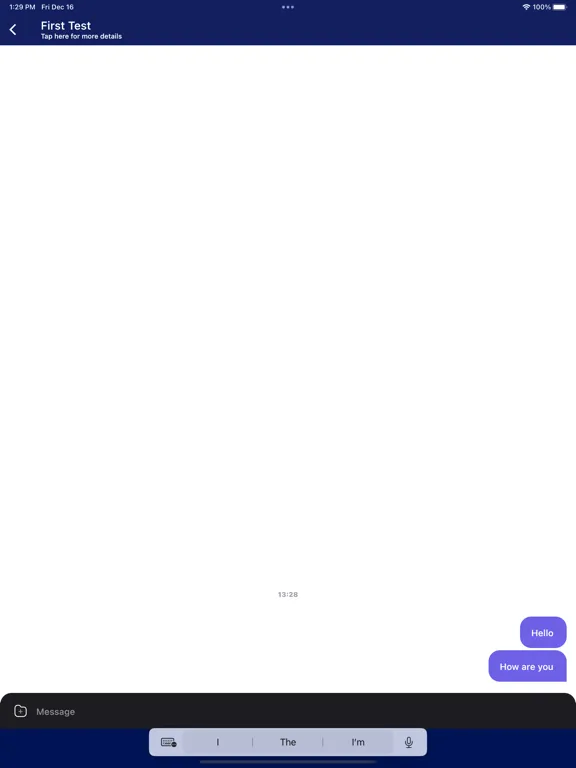 Ảnh chụp màn hình của OnDec Digital Business Card iPad 