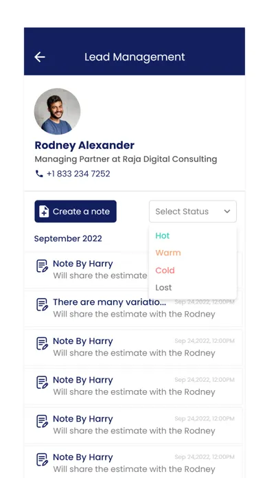 Ảnh chụp màn hình của OnDec Digital Business Card