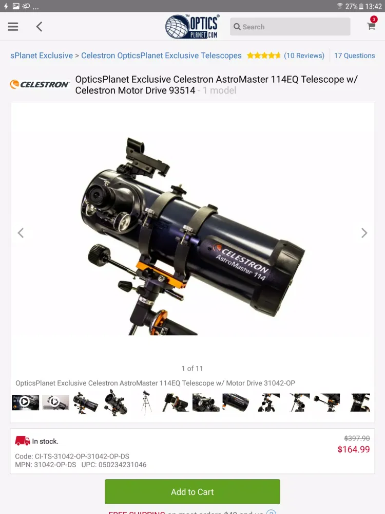 OpticsPlanet Screenshots