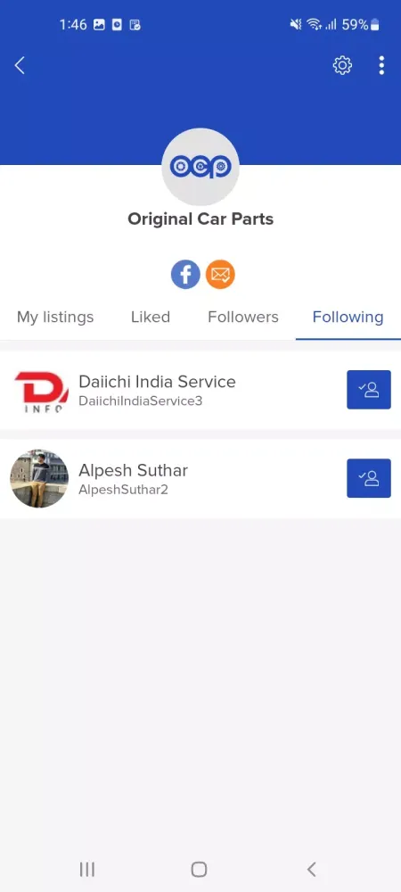 Original Car Parts Screenshots