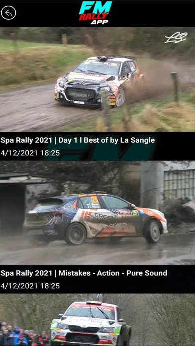 FM rally APP Ekran Görüntüleri