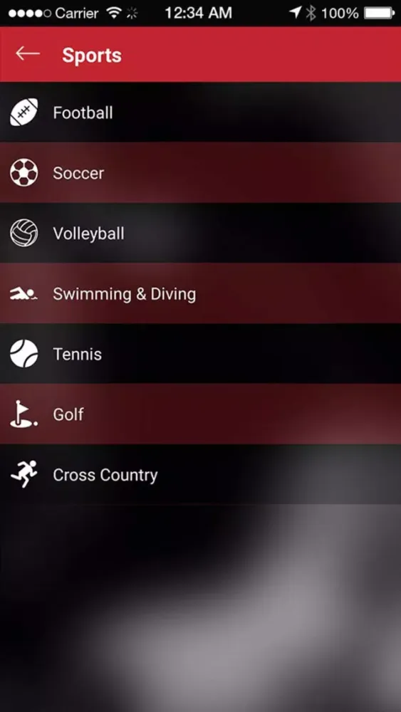 Captures d'écran de Pekin HS Athletics
