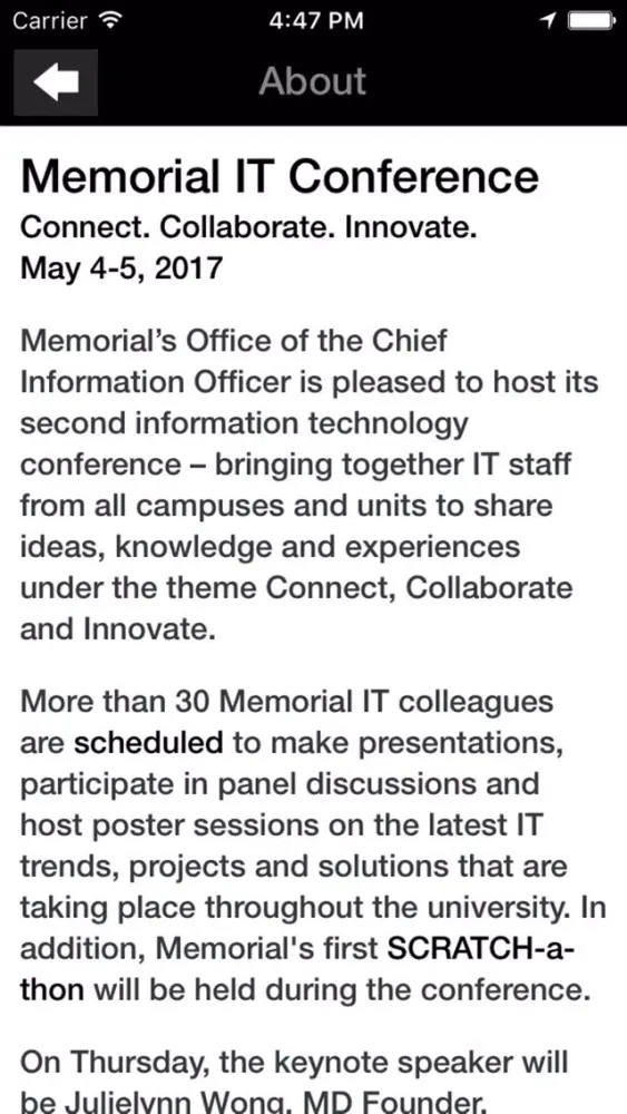 Memorial IT Conference 2017应用截图