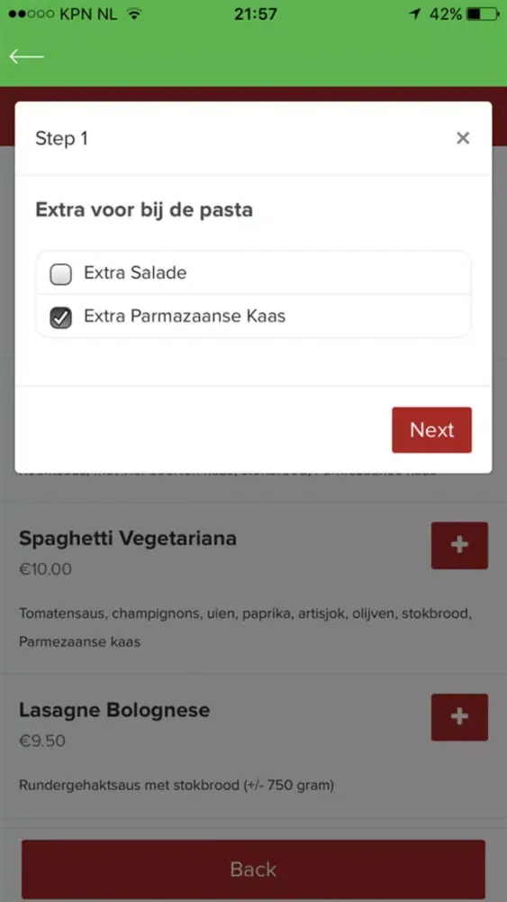 Tangkapan layar Pizzeria Crossa Maastricht