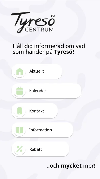 Tyresö intern-app स्क्रीनशॉट