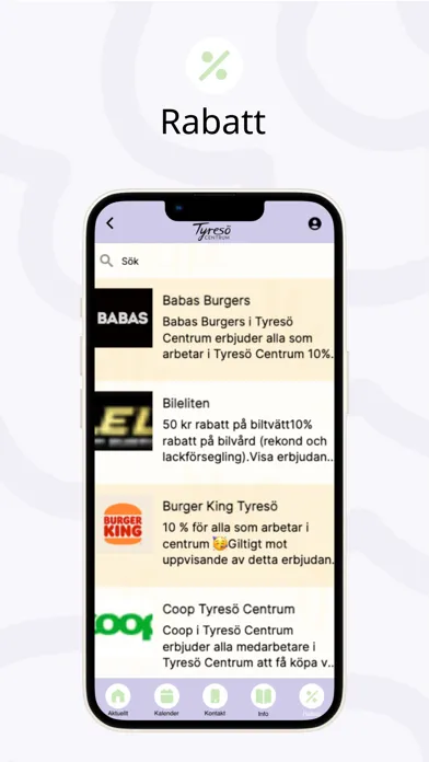 Tyresö intern-app स्क्रीनशॉट