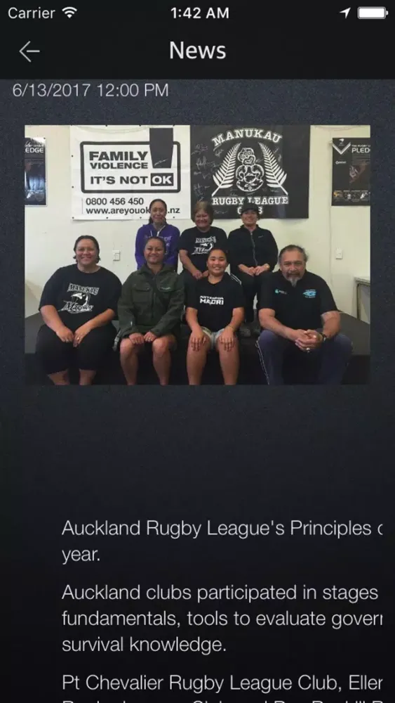 Captures d'écran de Manukau Rugby League