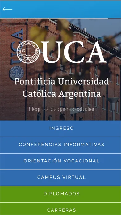 UCA - Departamento de Ingreso Ekran Görüntüleri