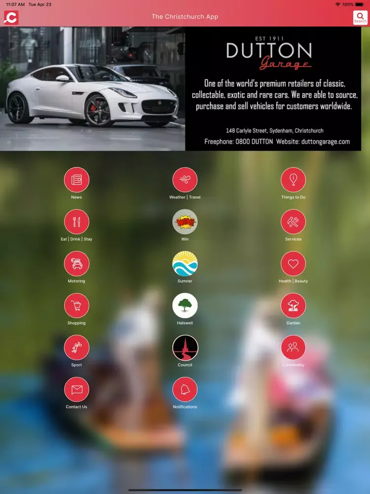 The Christchurch App iPad  سکرین شاٹس