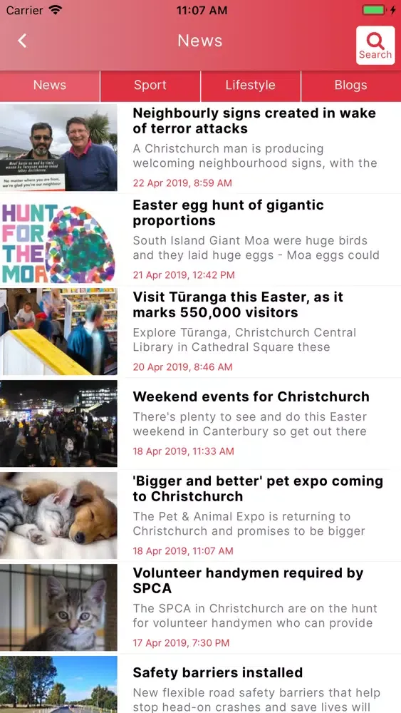 The Christchurch App سکرین شاٹس