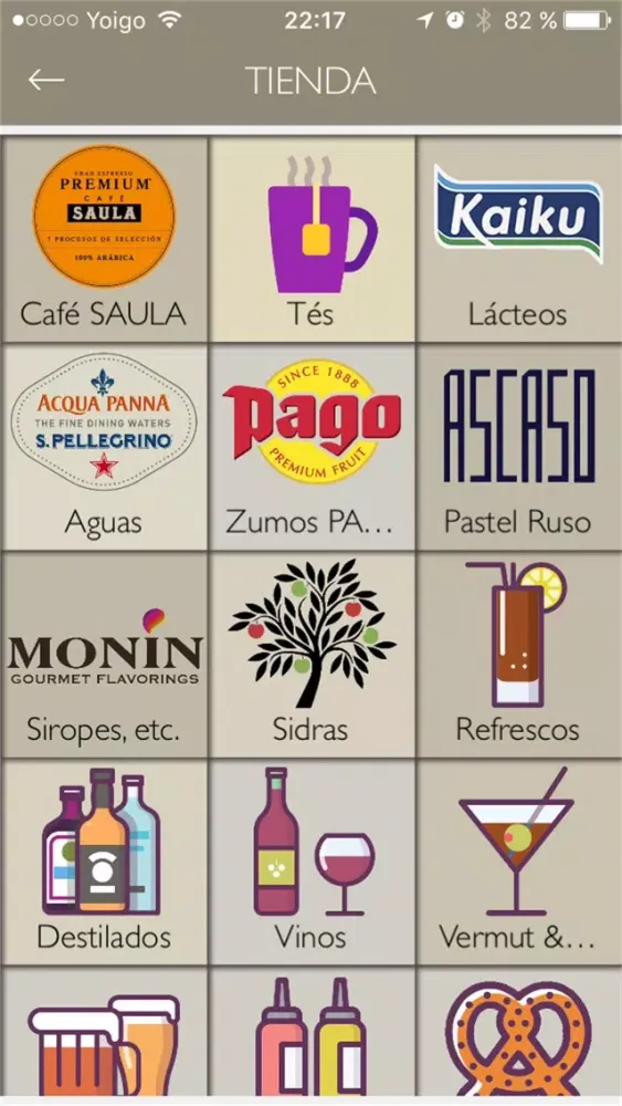 Captures d'écran de Gsat's APP