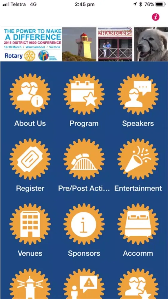 Capturas de pantalla de Rotary 9800 Conference