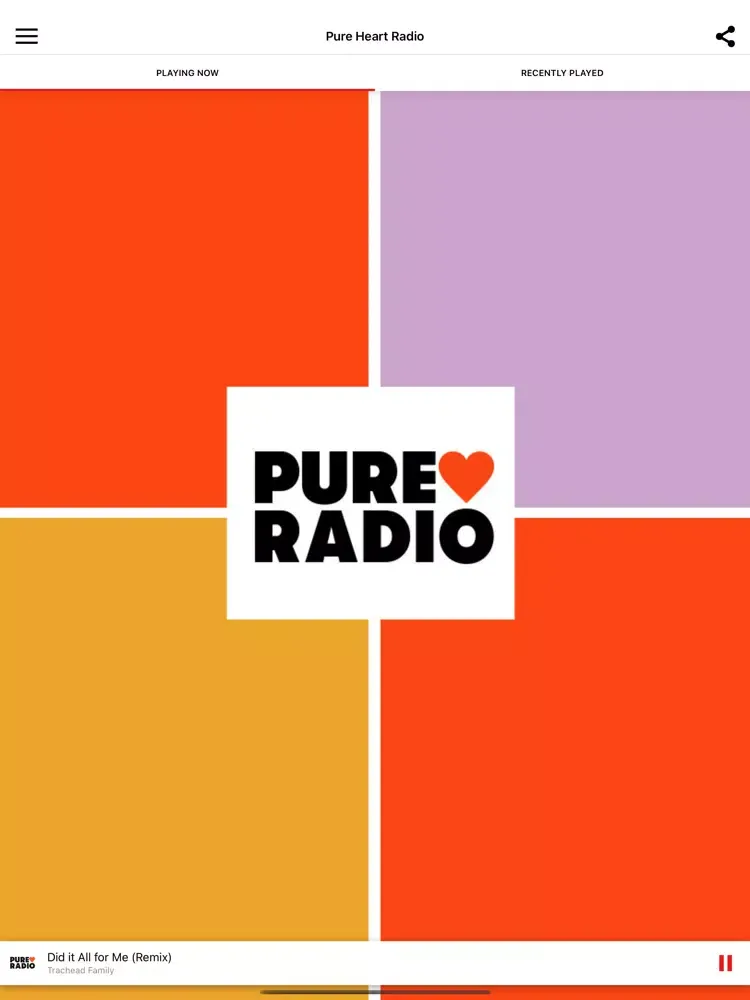 Pure Heart Radio iPad  스크린샷