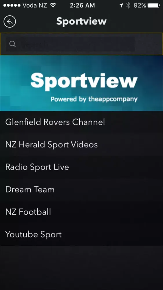 Ảnh chụp màn hình của Glenfield Rovers AFC