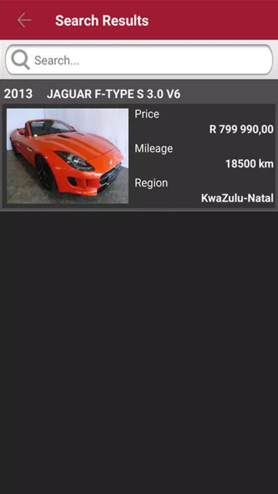 Tangkapan layar CMH Jaguar Umhlanga