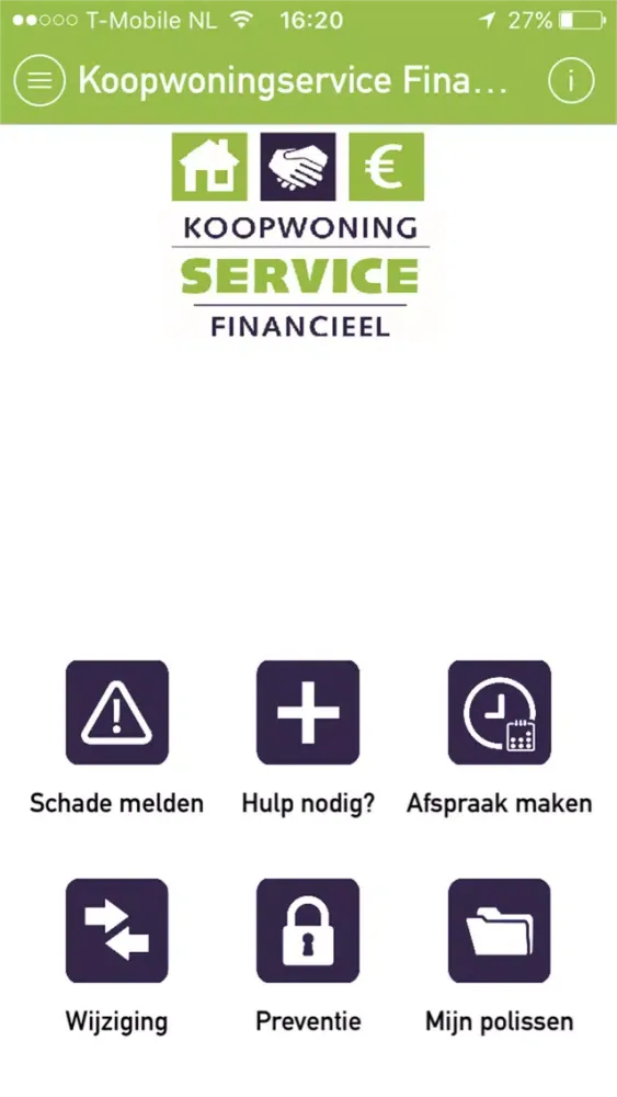 Koopwoningservice Financieel Screenshots