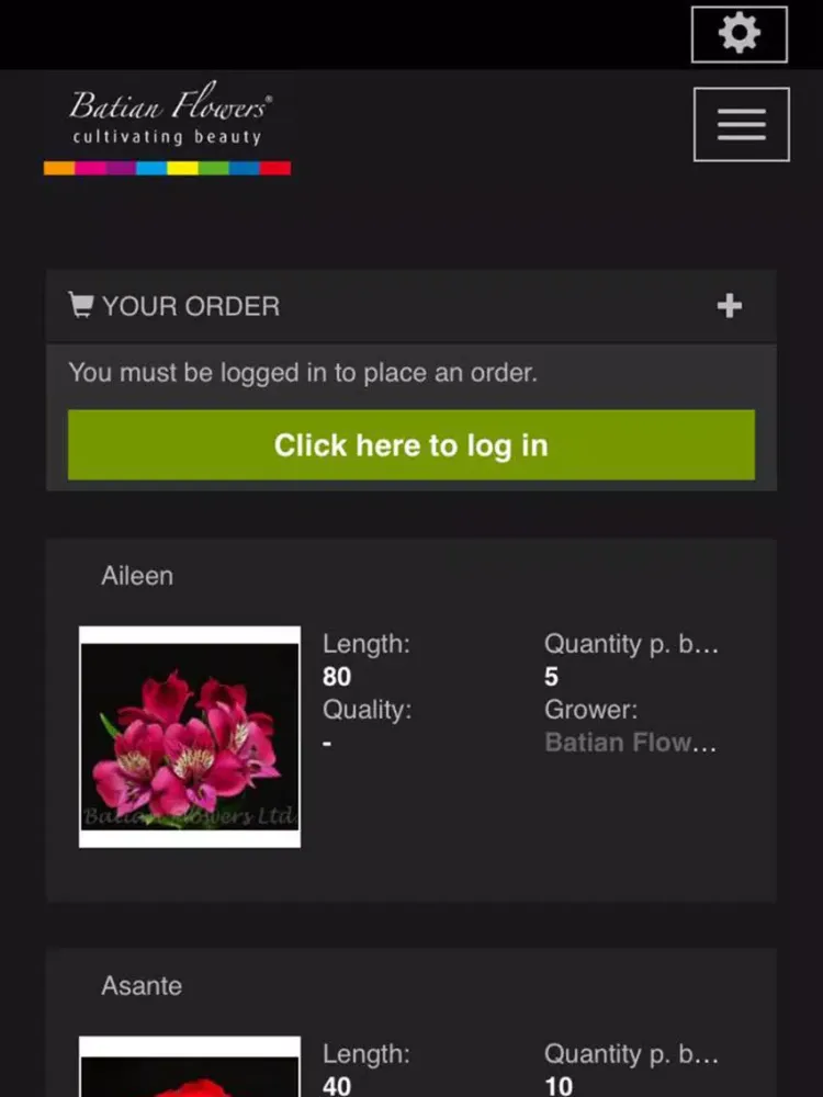 Batian Flowers Ltd. iPad 应用截图