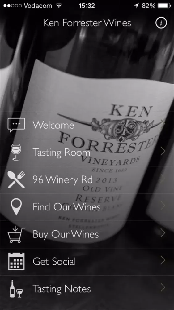 Capturas de pantalla de Ken Forrester Wines