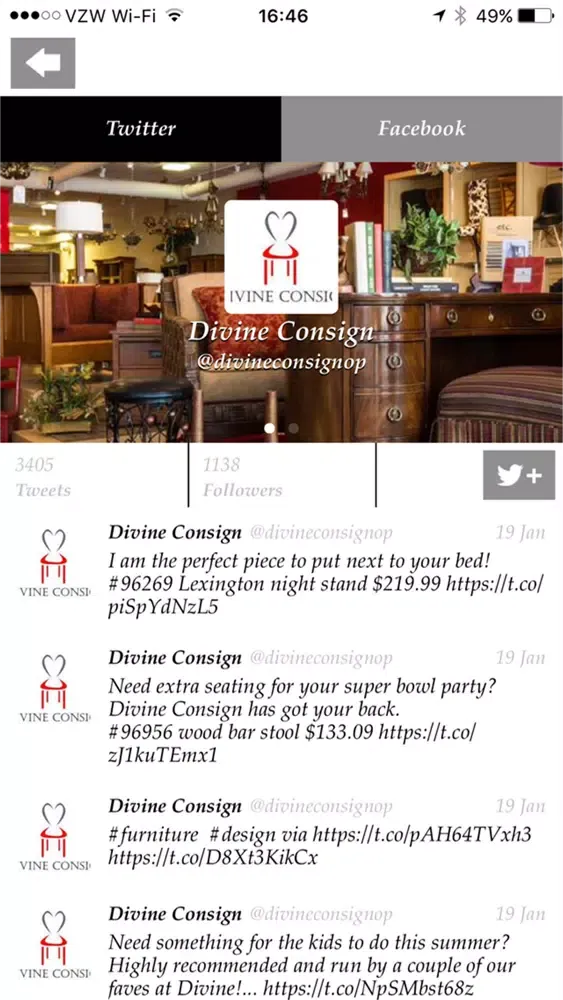Divine Consign سکرین شاٹس