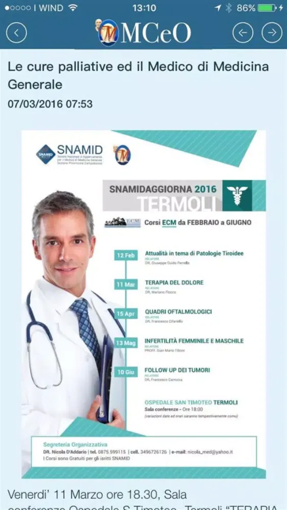 ภาพหน้าจอของ Ordine Medici Campobasso