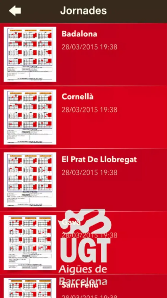 UGT Aigües de Barcelona 스크린샷