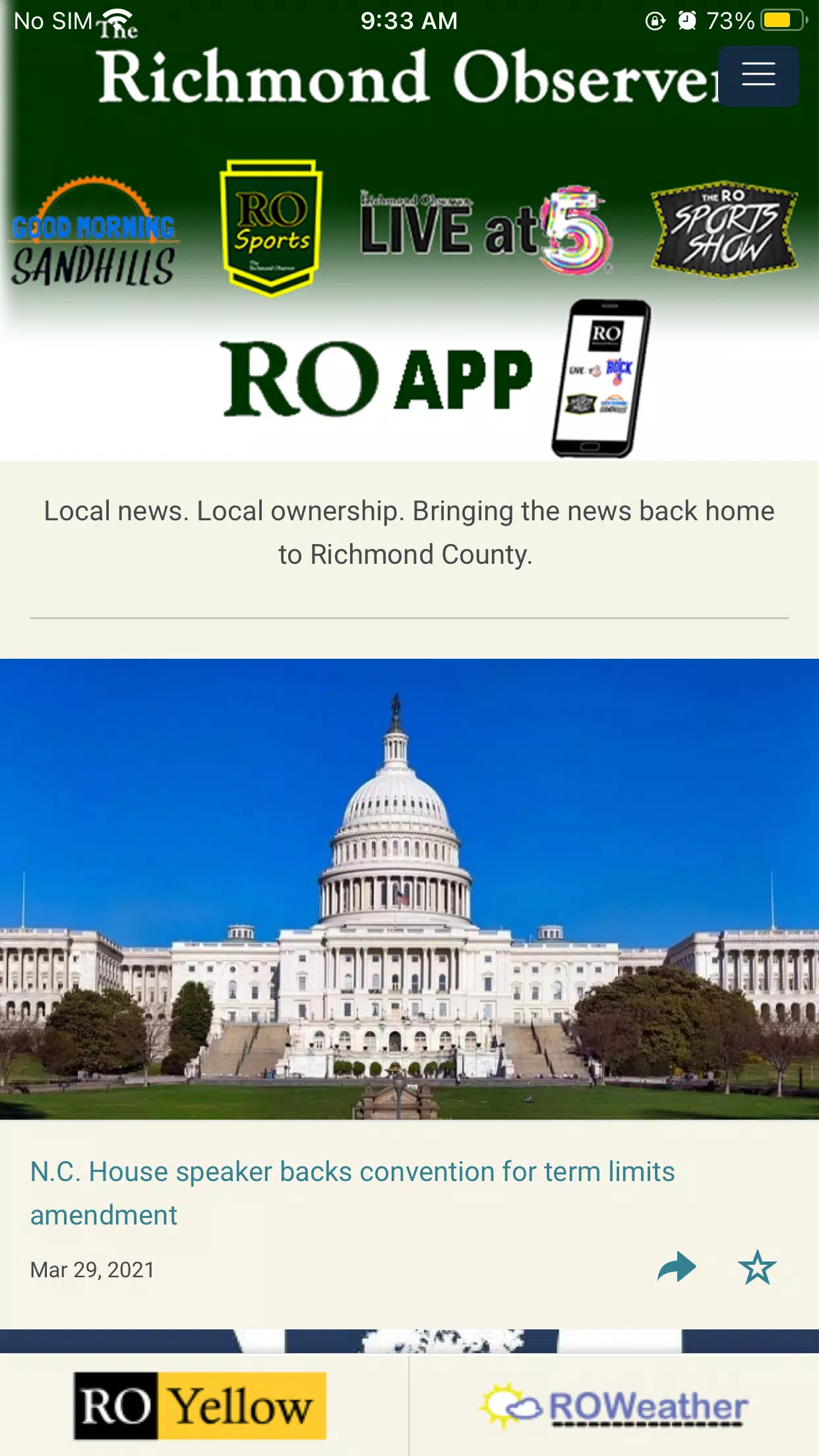 Richmond Observer Screenshots