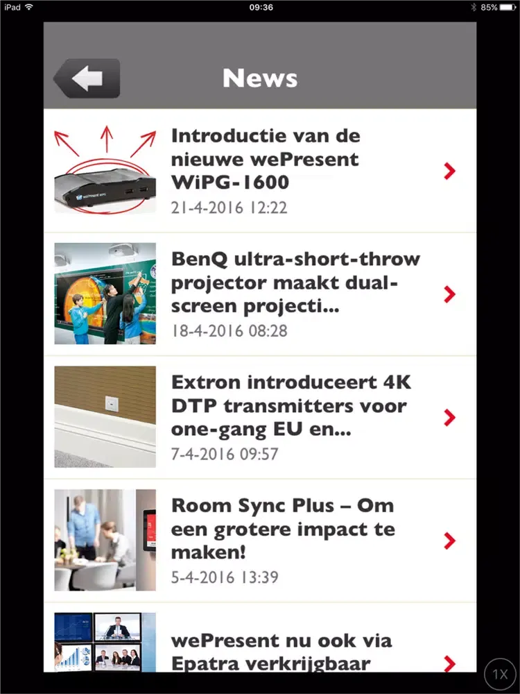 Captures d'écran de Epatra bv iPad 