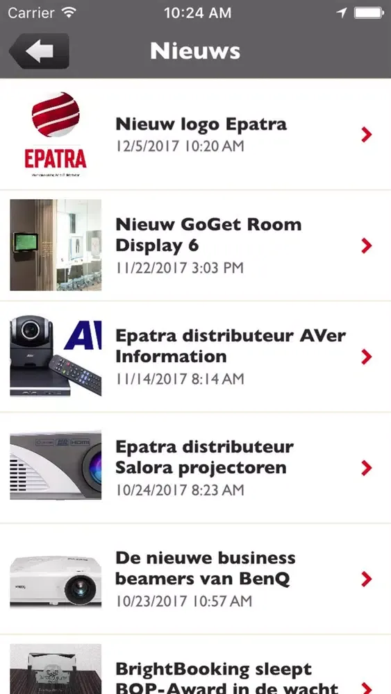 Captures d'écran de Epatra bv