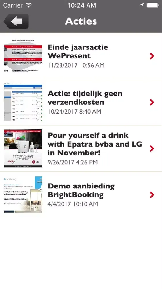 Captures d'écran de Epatra bv