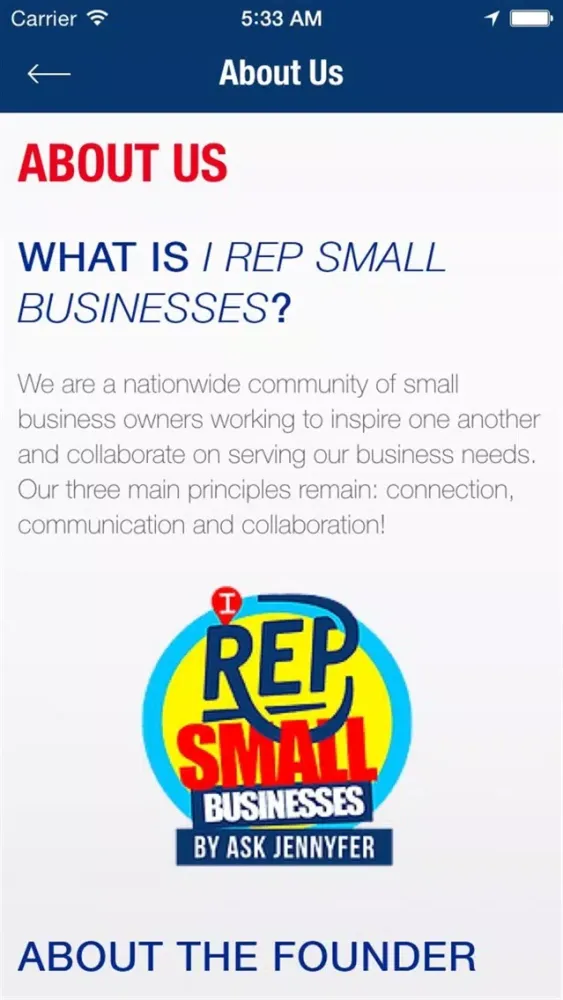 I Rep Small Businesses Screenshots