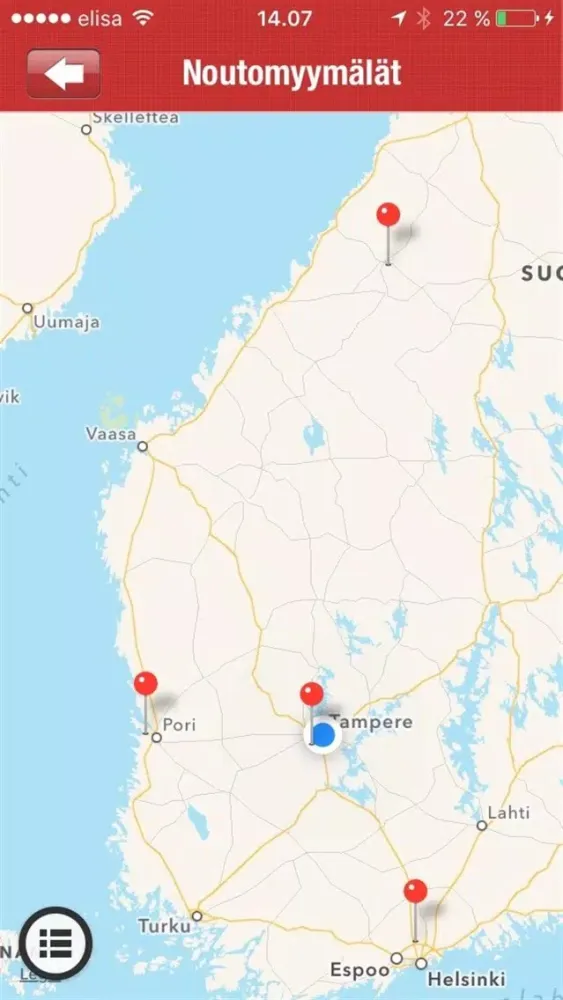 ภาพหน้าจอของ SADEX sadevesijärjestelmät