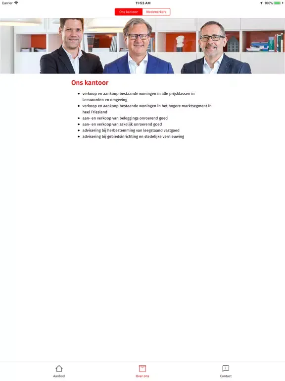 Capturas de pantalla de Popma makelaars iPad 