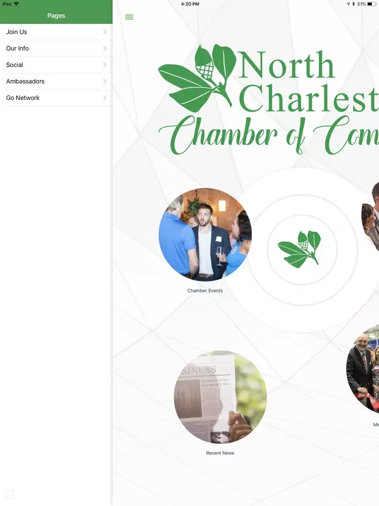 North Charleston Chamber iPad  سکرین شاٹس