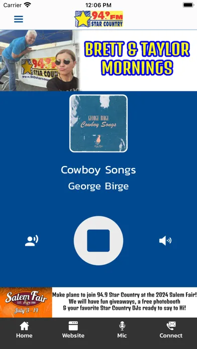 Tangkapan layar 94.9 Star Country