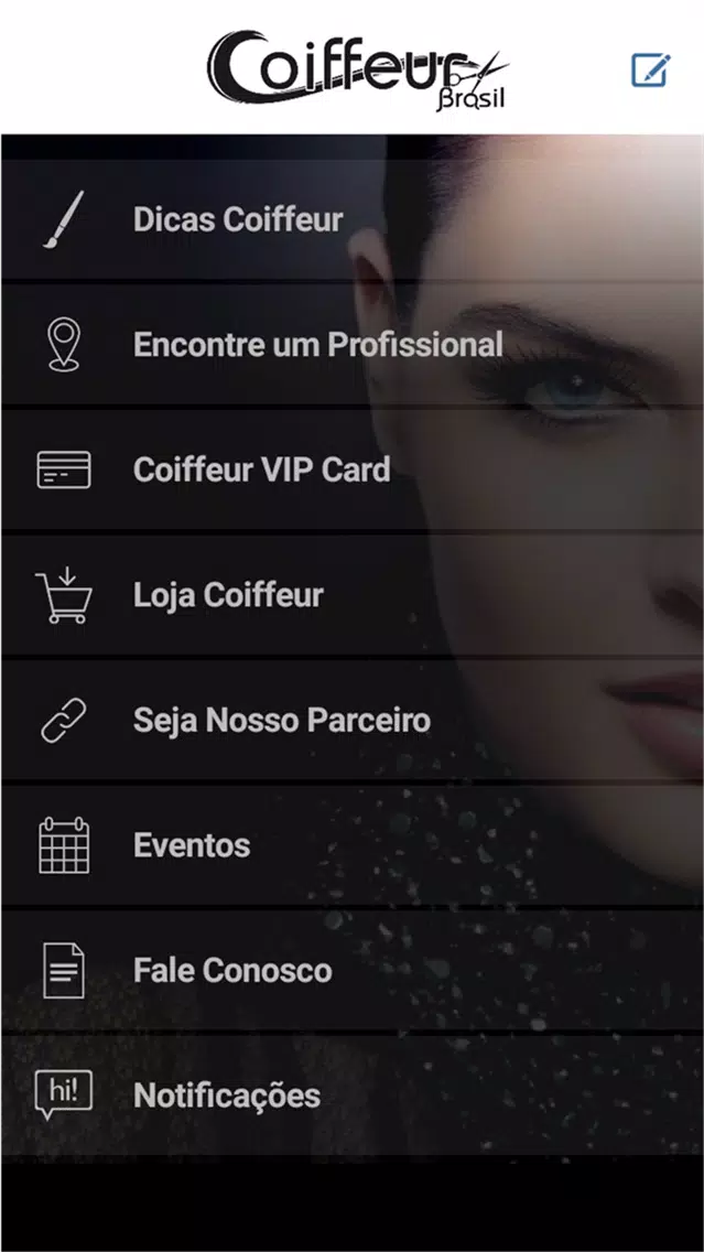 Capturas de tela do Coiffeur Brasil