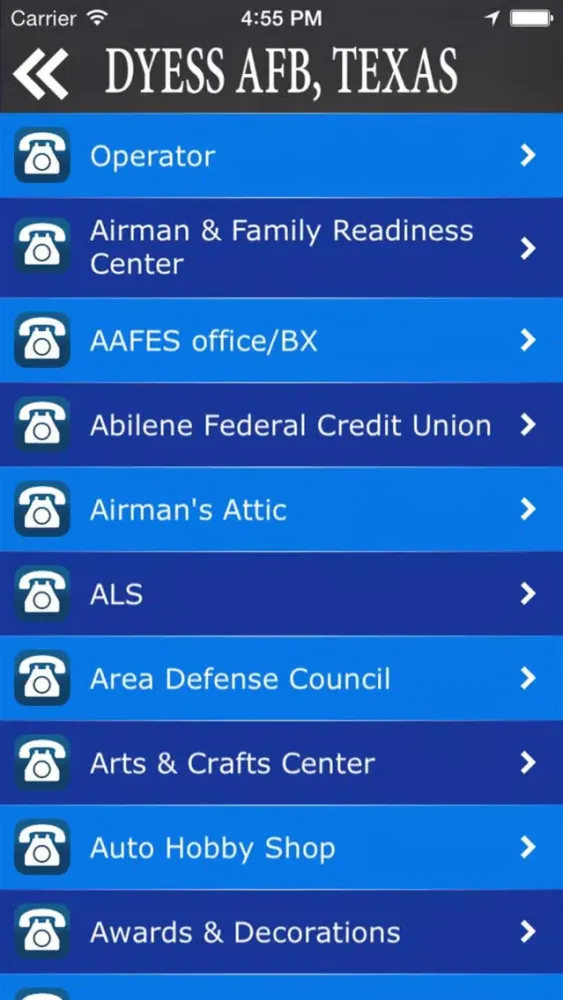 Captures d'écran de Team Dyess Mobile