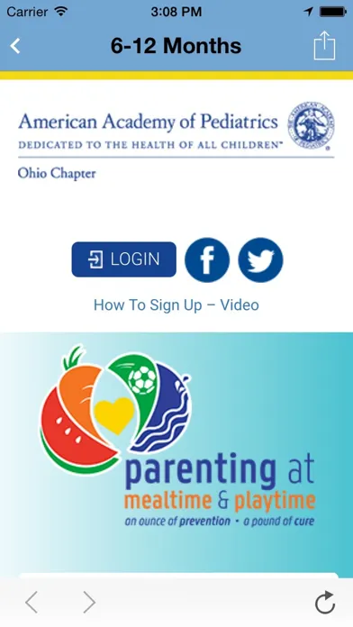Capturas de tela do Parenting at Meal & Playtime