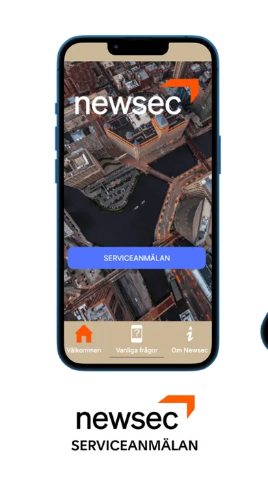 Screenshot di Newsec - Serviceanmälan