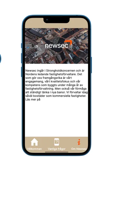 Screenshot di Newsec - Serviceanmälan