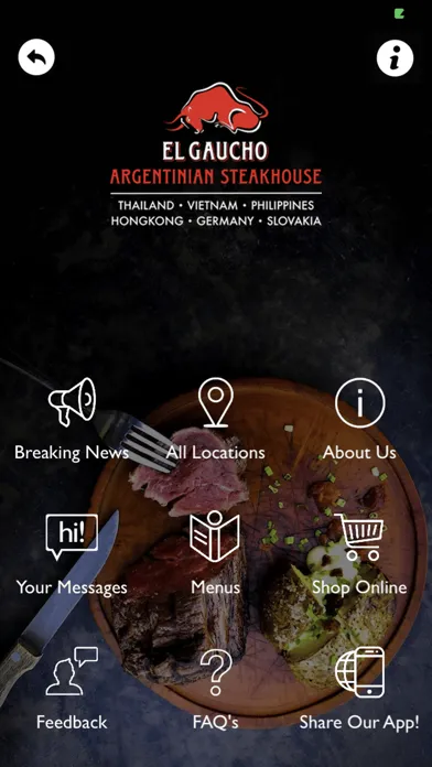 Capturas de tela do El Gaucho Steakhouse Asia
