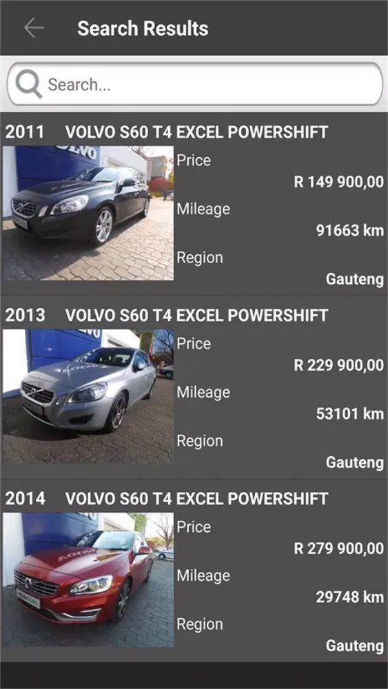 Captures d'écran de CMH Volvo Cars Pretoria