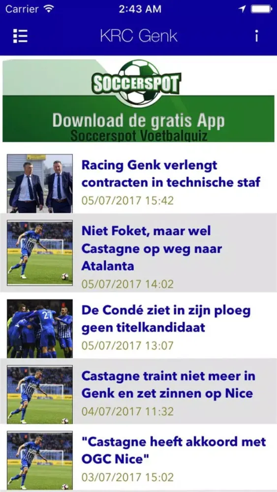 Voetbalnieuws - Genk Screenshots
