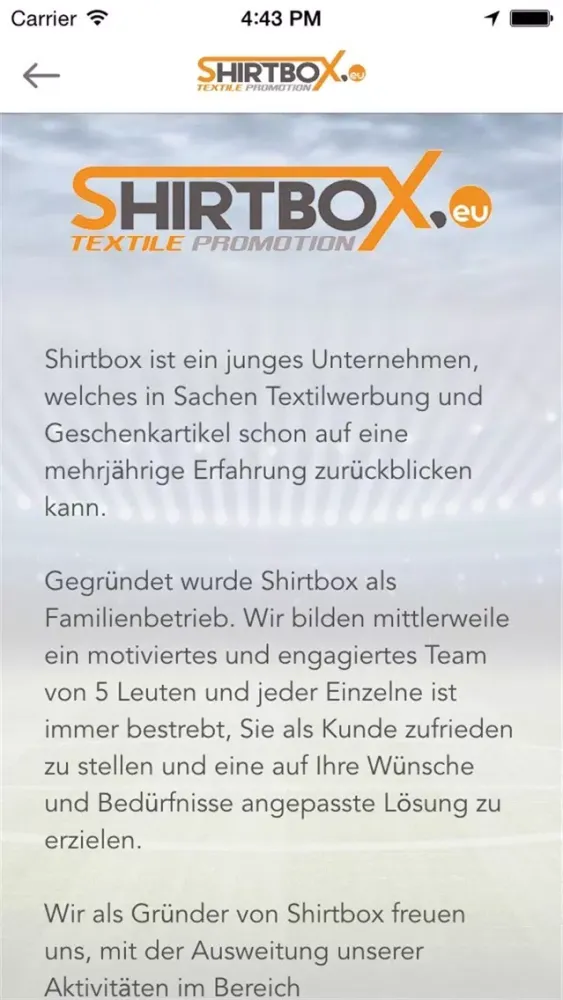 Zrzuty ekranu Shirtbox Football App 2016
