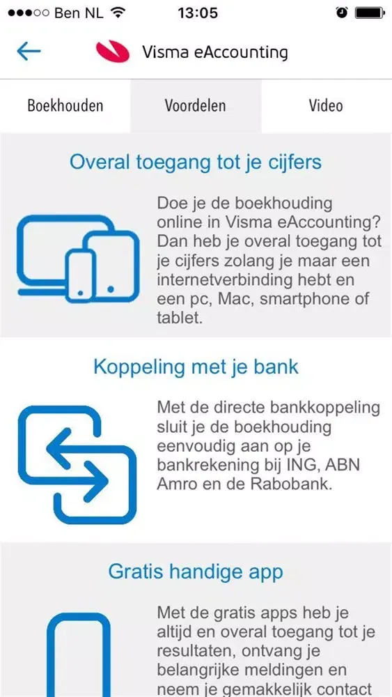 Zrzuty ekranu Visma eAccounting Preview