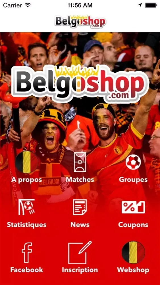 ภาพหน้าจอของ App Euro 2016 Belgoshop