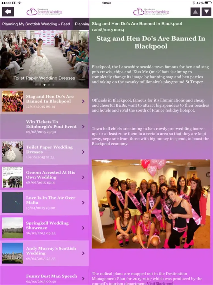 Planning My Scottish Wedding iPad  Screenshots