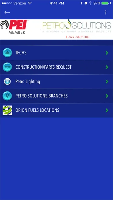 Tangkapan skrin Petro Solutions